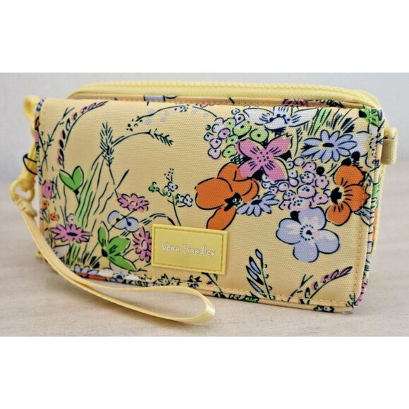 Vera Bradley 26425 Sunlit Garden ReActive RFID Compact Crossbody/Wristlet Bag - Picture 14 of 14